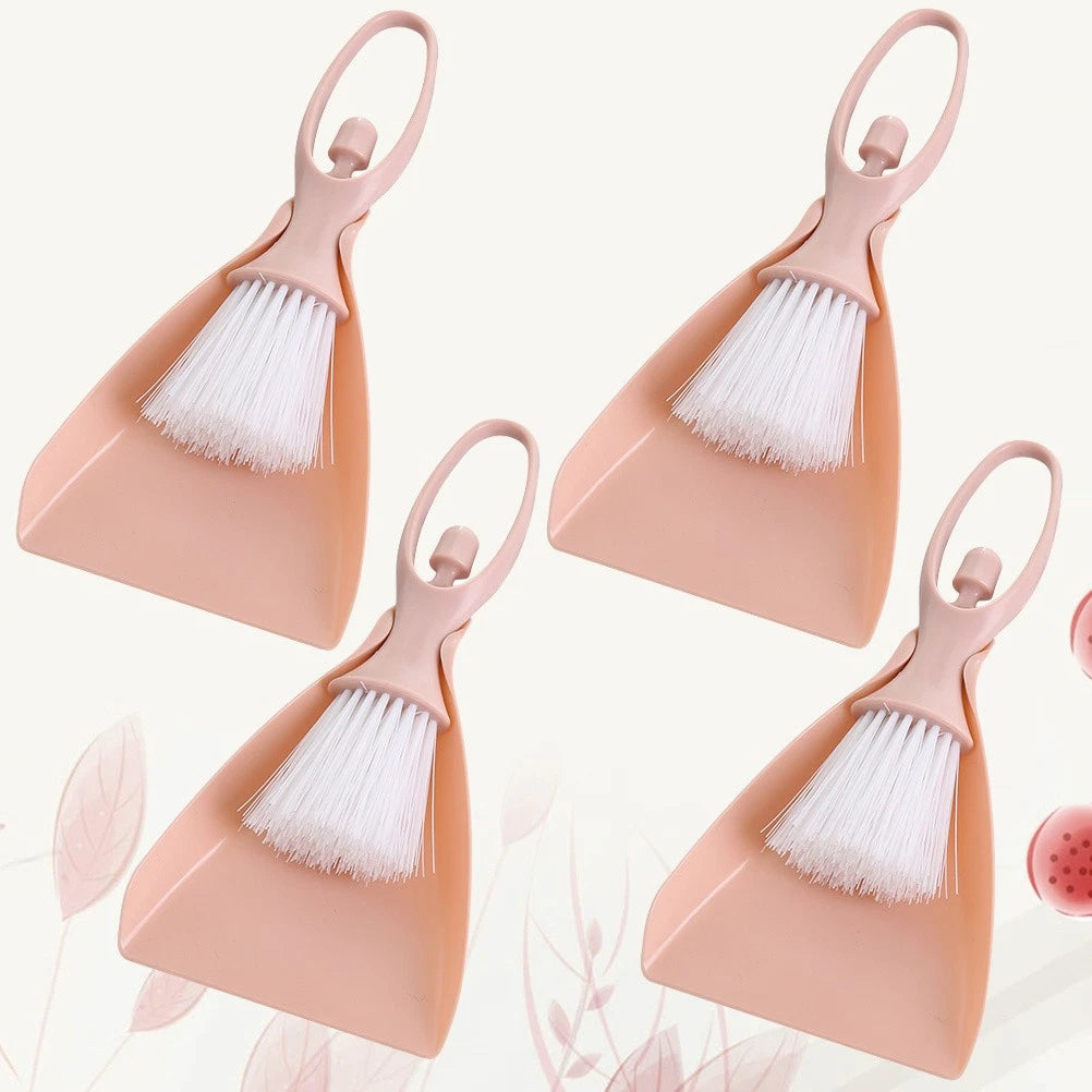 4 Sets Mini Broom Dustpan Brush Small Toddler Household Supplies Compact