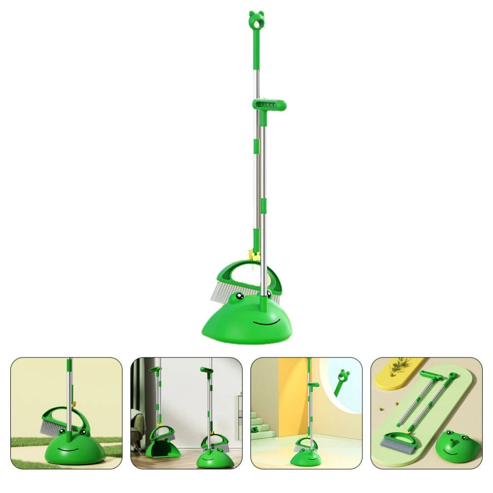 Children's Broom Set Student Toddler with Dustpan Kit Household Cleaning Tools