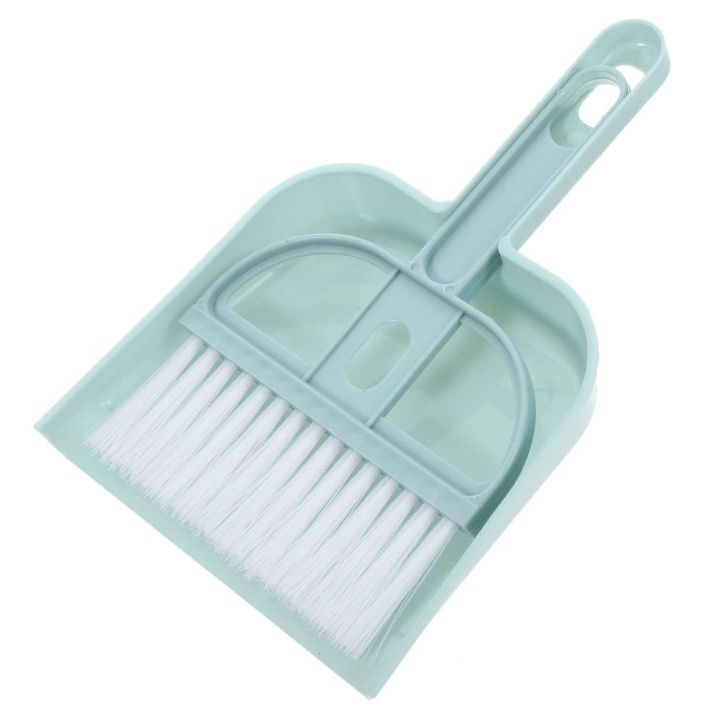 Mini Broom Dustpan Set Desktop Small Cleaning Supplies Keyboard Duster