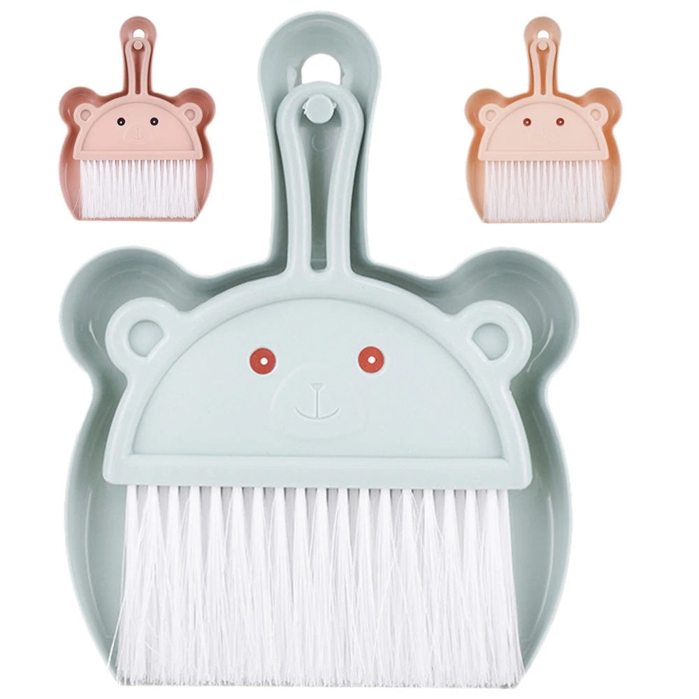 3 Sets Cartoon Broom Dustpan Small Brushes For Cleaning Dustpan-
