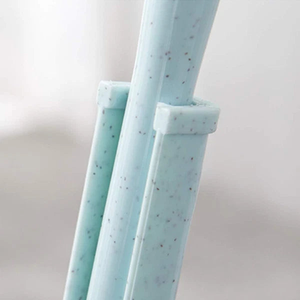 Mini Broom with Dustpan for Kids,Little Housekeeping Helper Set (Blue)