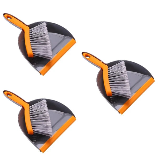 3 Pieces Mini Broom Set Desk Brush and Dust Pan Handheld Dustpan