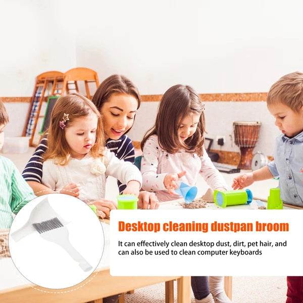 3 Sets Mini Dustpan Broom Desktop Cleaner Cleaning Gadgets
