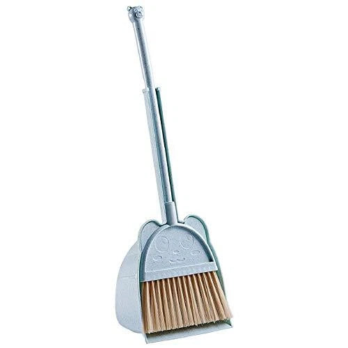 Mini Broom with Dustpan for KidsLittle Housekeeping Helper Set Blue
