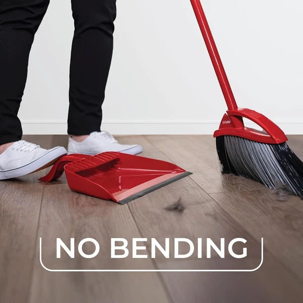 O-Cedar Pet Pro Broom with Step-On Dustpan | Remove 99% with One Sweep | Dustpan