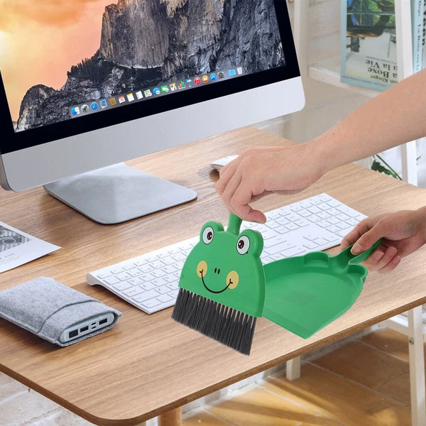 Desktop Cleaning Brush Set Handheld Small Broom with Dustpan Mini