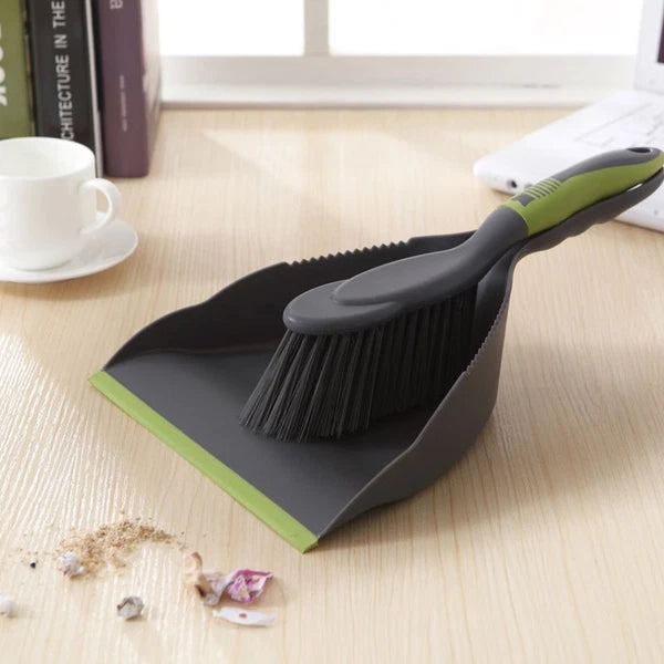 2 Sets of Household Mini Broom and Dustpan Desktop Practical Cleaning Tool