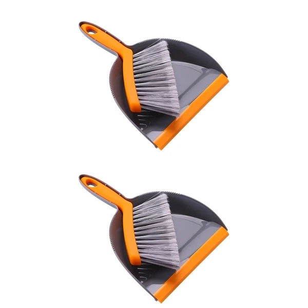 2 Count Mini Broom Set Dust Pan and Brush Sets Handheld Dustpan Cleaning