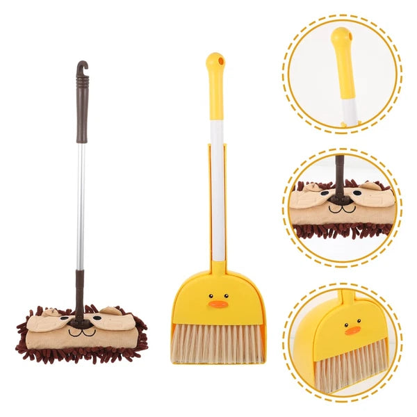 Small Broom Mop Set Baby Dustpan and Brush Household Cleaning Supplies