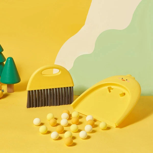 Mini Dustpan Set Baby Child Small and Brush Keyboard Sweeping Countertop