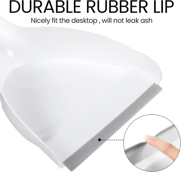 Zopeal 6 Sets Mini Dustpan and Brush Cleaner Set Small Whisk Hand Broom White