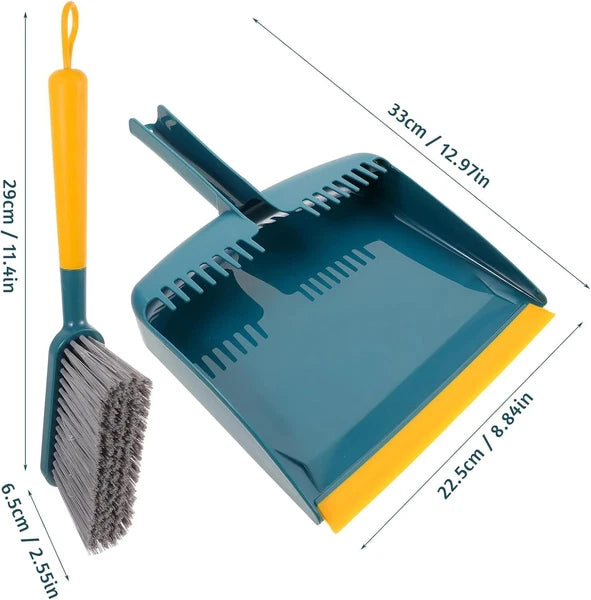 Hand Broom and Dustpan Set: Mini Set, Small Moss Green