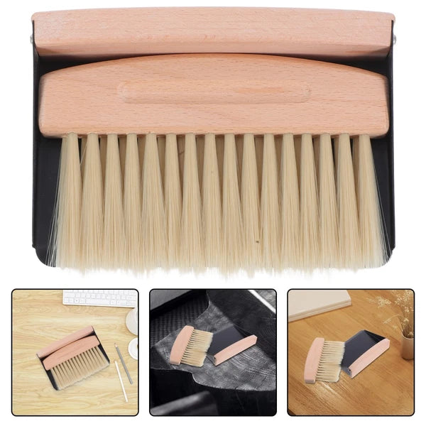 Mini Broom Dustpan Brush Pans Table and Set Desktop Cleaning Supplies