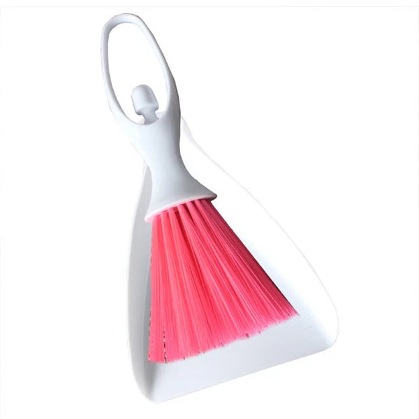 2 Sets Desktop Broom Portable Dustpan Brush Cleaner Household Supplies