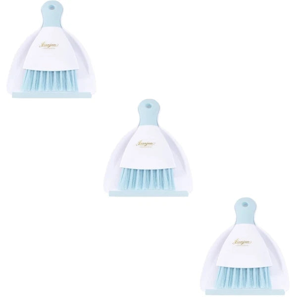 3 Count Convenient Small Dustpan Set Cleaning Broom Desktop Cleaner