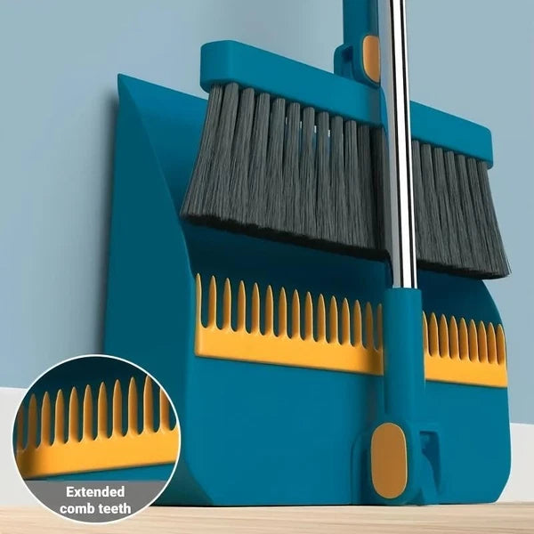 1 Set Broom and Dustpan with Long Handle, Durable for Home Office Dorm Use