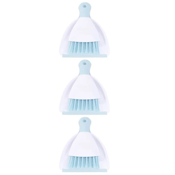 3 Pieces Convenient Small Dustpan Set Cleaning Broom Household Supplies