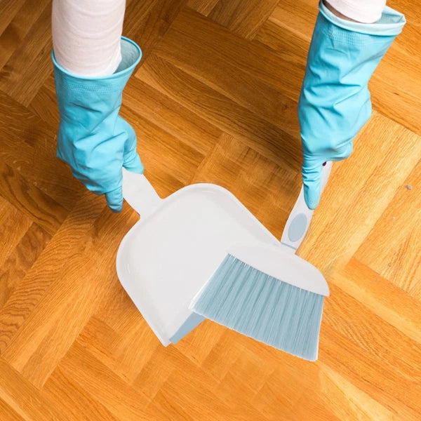 Dust Brush Set Pan and Brushes Mini Dustpan Duster Kit Broom Desk