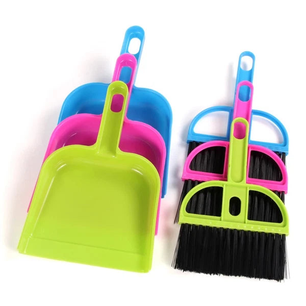 6 Sets Keyboard Cleaning Computer Cleaning Kit Mini Hand Broom Dustpan-