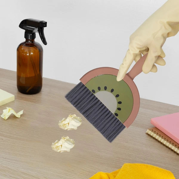 Mini Broom Set Office Child Brooms for Sweeping Indoor with Standing Dustpan