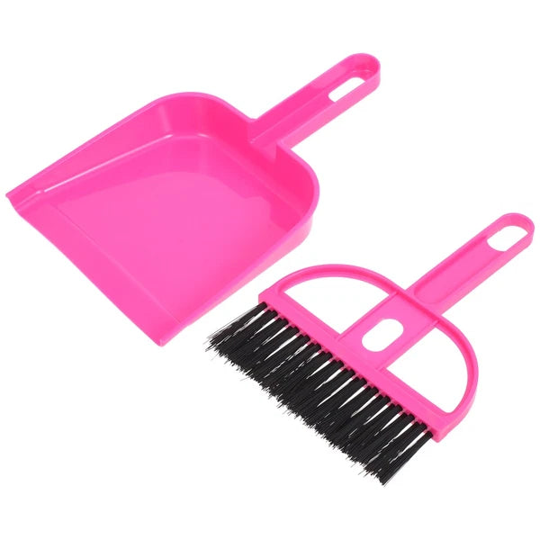 Desktop Broom Set Work Child Cleaning for Toddlers Dustpan Brush Toy
