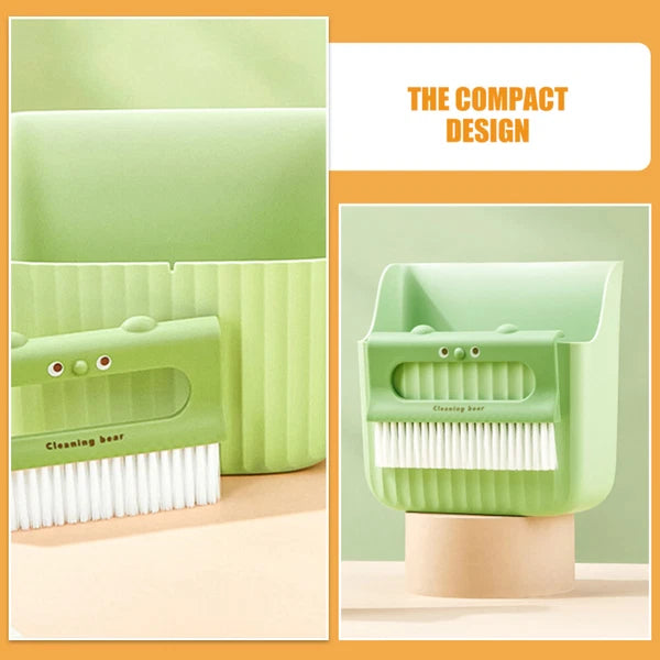 2 Pack Cleaning Broom Set Dustpan with Brush Convenient Mini And