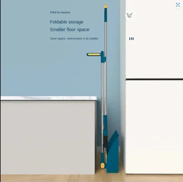 Broom Set with Dust Tray Foldable Easy to Store Dustpan Comb Design For Office