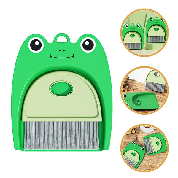 Small Broom Set Pupils Child Brush and Pan Desktop Mini Cleaning