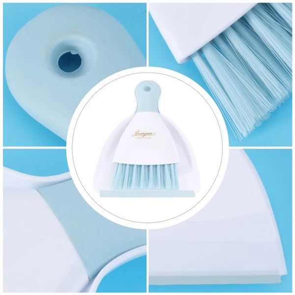 2 Pieces Convenient Small Dustpan Set Cleaning Tools Desktop Cleaner