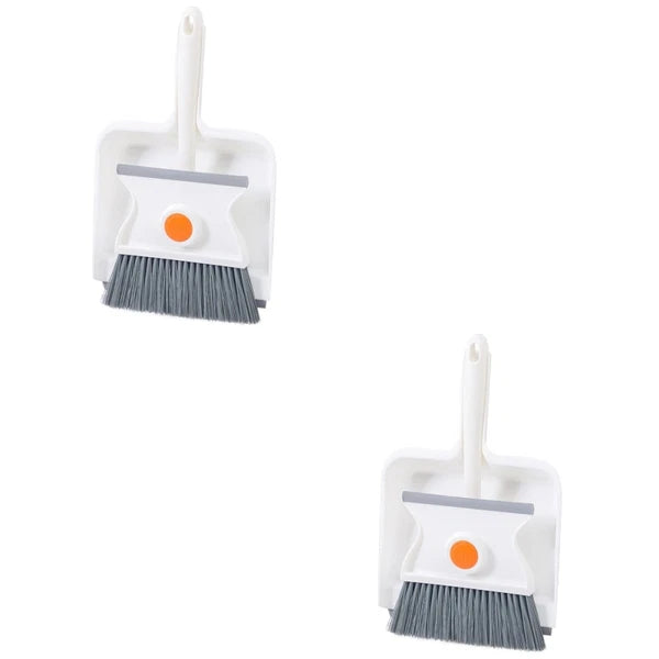 Broom Dustpan Set Mini Brush Child Toddler Desk and Table Cleaning Kit Handheld