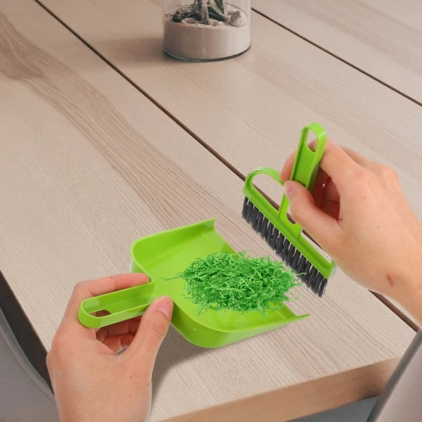Mini Broom Dustpan Set Child Car Cleaning Brush Interior Toys Gift for Toddlers