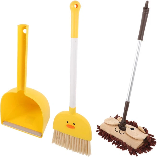 Small Broom Mop Set Baby Dustpan and Brush Household Cleaning Supplies