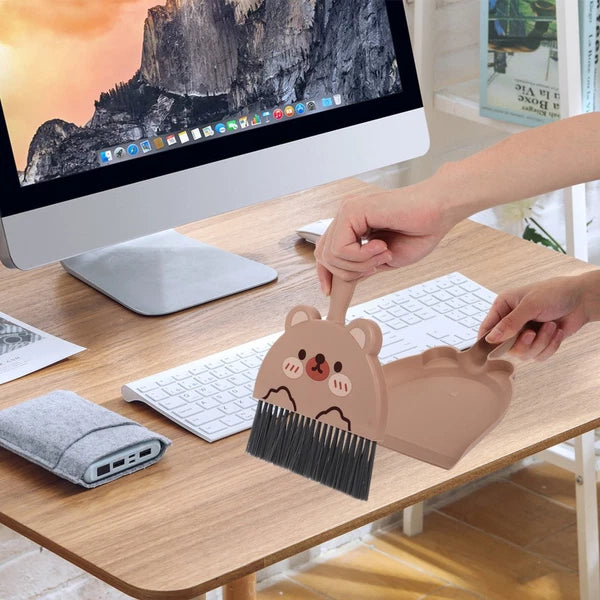 Desktop Cleaning Brush Set Handheld Small Broom with Dustpan Multifunctional