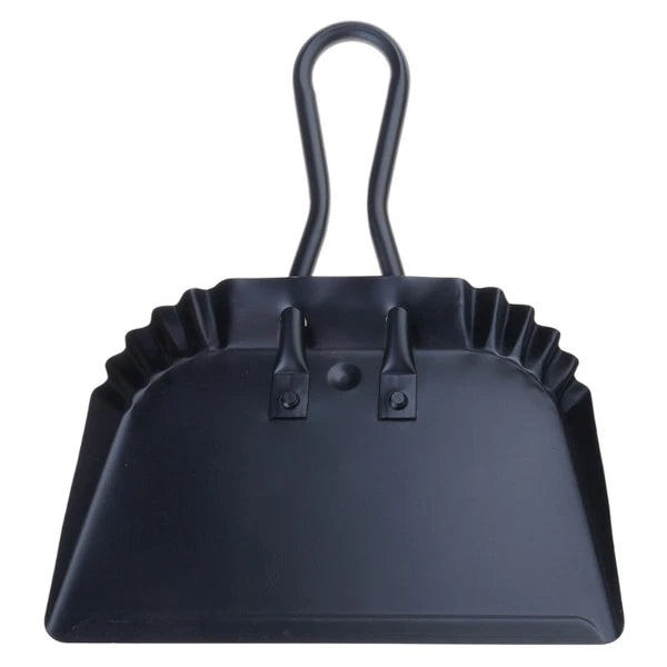 Handheld Large Metal Dustpan and Broom Brush Cleaning Set for Comfortable Grip