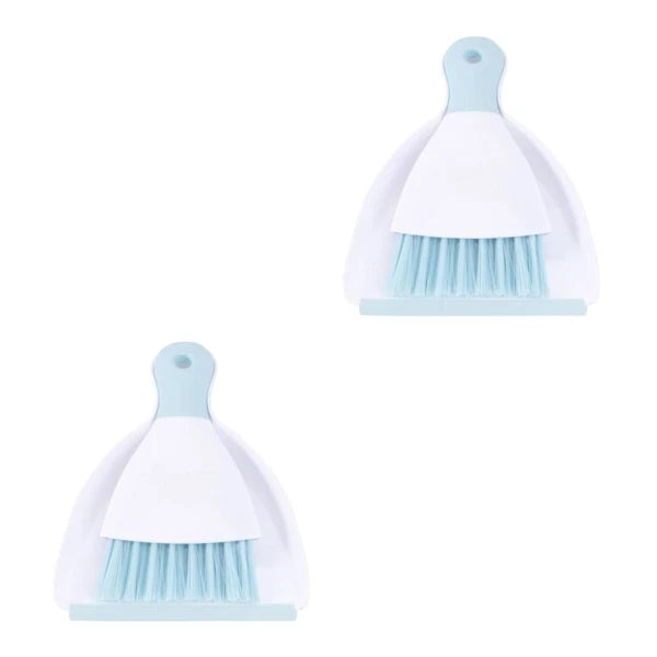 2 Pieces Convenient Small Dustpan Set Cleaning Tools Desktop Cleaner