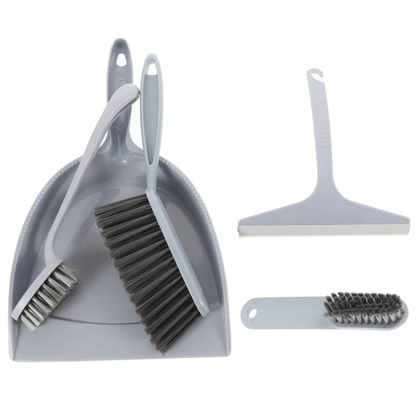 5Pcs Household Mini Broom Dustpan Set Small Desktop Glass Cleaning Tools