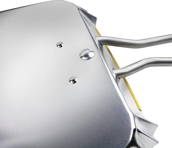 PHYEX 3-Pack 17" Heavy Duty Metal Dust Pans, Wide Dustpans for Household, Easy t