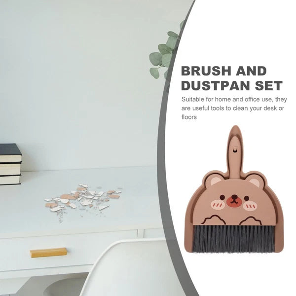 Desktop Cleaning Brush Set Handheld Small Broom with Dustpan Multifunctional