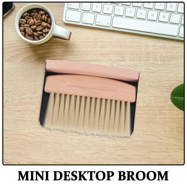 Mini Broom Dustpan Brush Pans Table and Set Desktop Cleaning Supplies