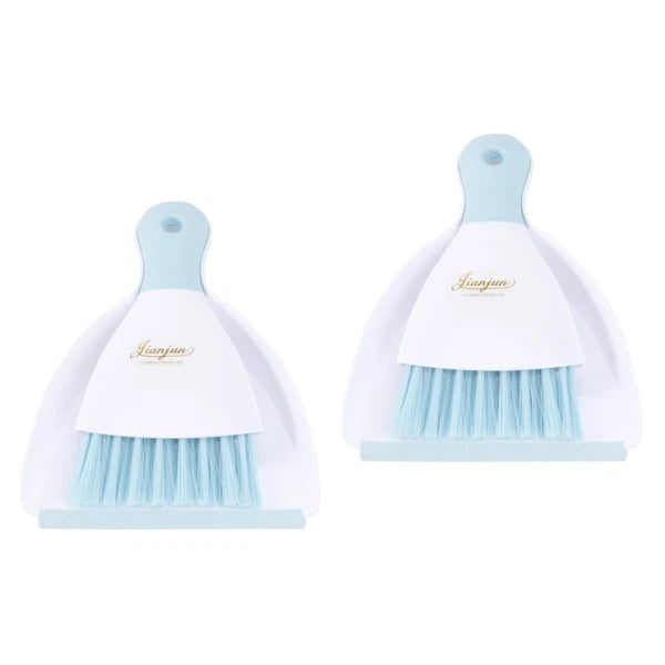2 Pieces Convenient Small Dustpan Set Cleaning Tools Household Supplies