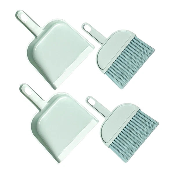 Desktop Broom Set Child Mini Dust Pan Car Cleaning Brush Interior