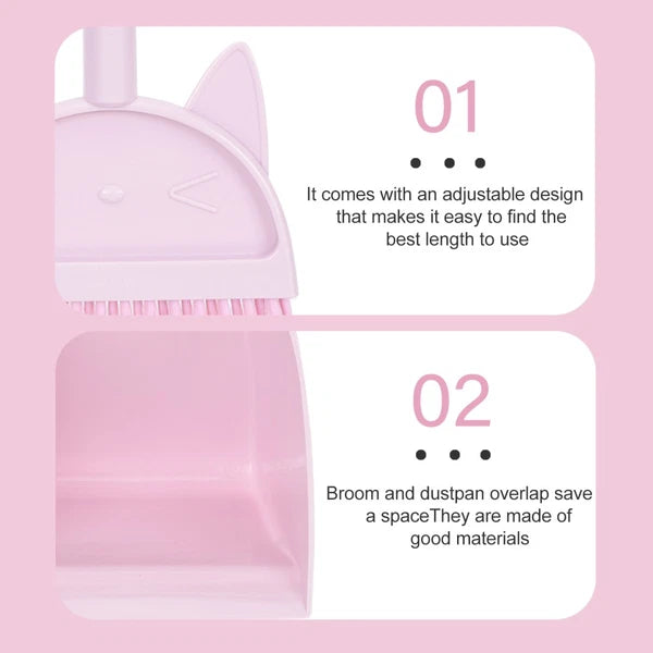 1 set of Kids Broom and Dustpan Kids Broom Dustpan Mini Dustpan and Broom