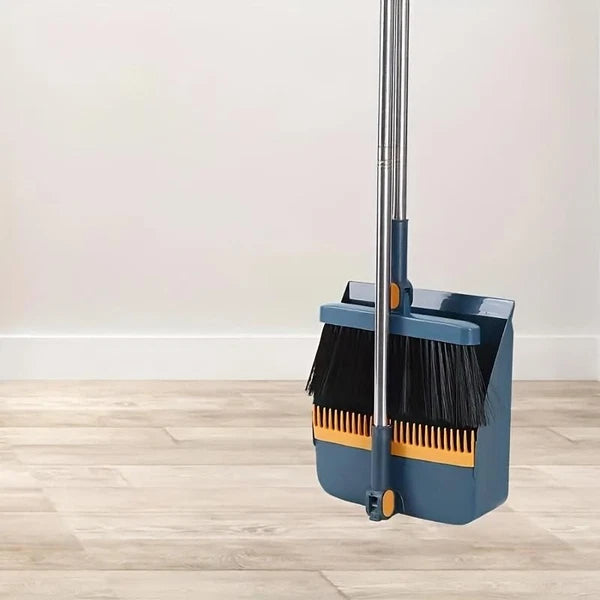 1 Set Broom and Dustpan with Long Handle, Durable for Home Office Dorm Use