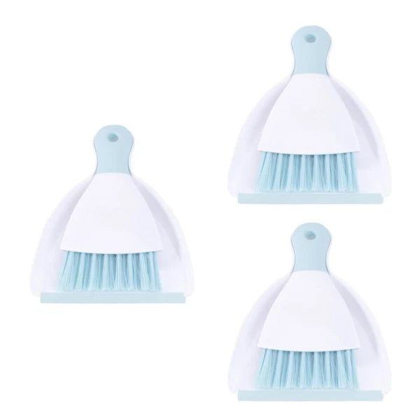 3 Pieces Convenient Small Dustpan Set Cleaning Broom Household Supplies