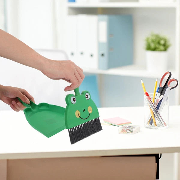 Desktop Cleaning Brush Set Handheld Small Broom with Dustpan Mini