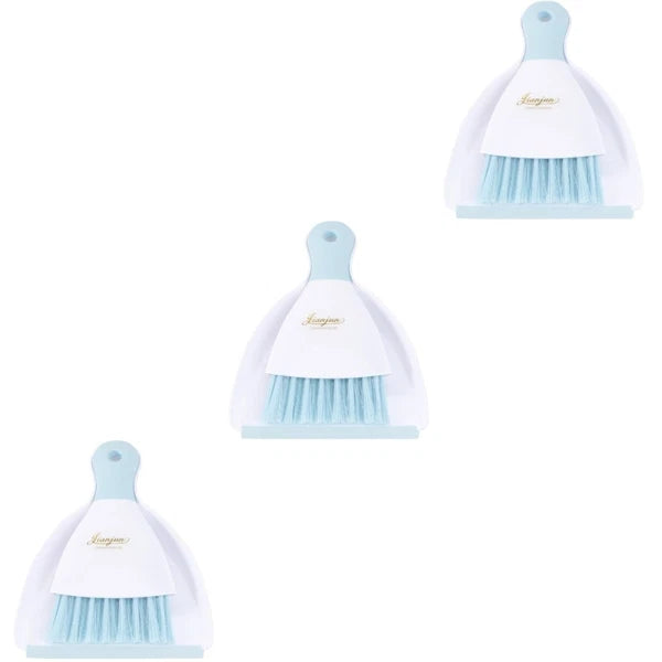 3 Count Convenient Small Dustpan Set Cleaning Broom Desktop Cleaner