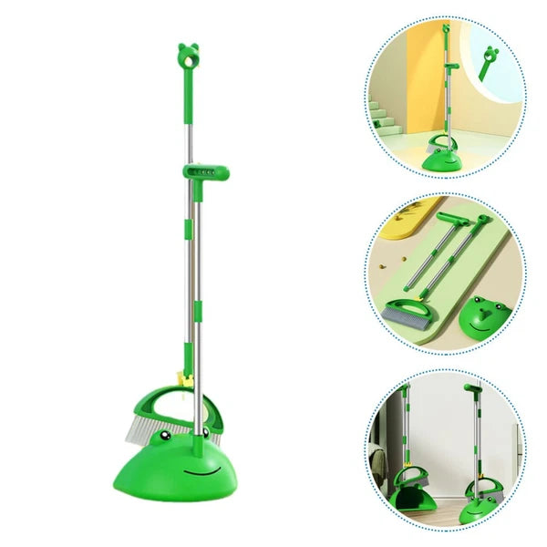Children's Broom Set Student Toddler with Dustpan Kit Household Cleaning Tools