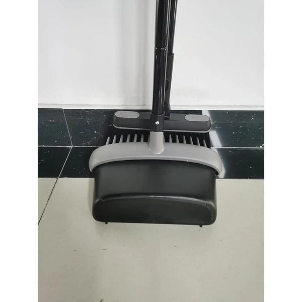 Multifunctional Broom Dustpan Set Swivel Head Extendable Handle Cleaning Fodable