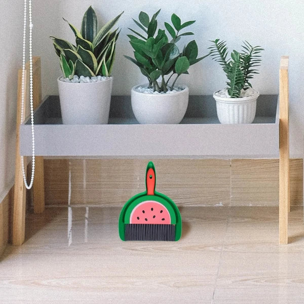 Mini Broom Set Travel Child Desktop Brush Dust Cleaner with Dustpan