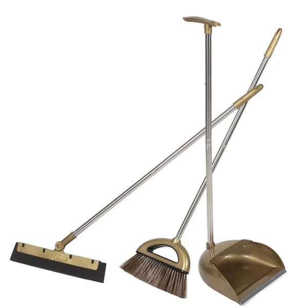 1 Set of Home Broom Dustpan Kitchen Garbage Floor Cleaning Broom